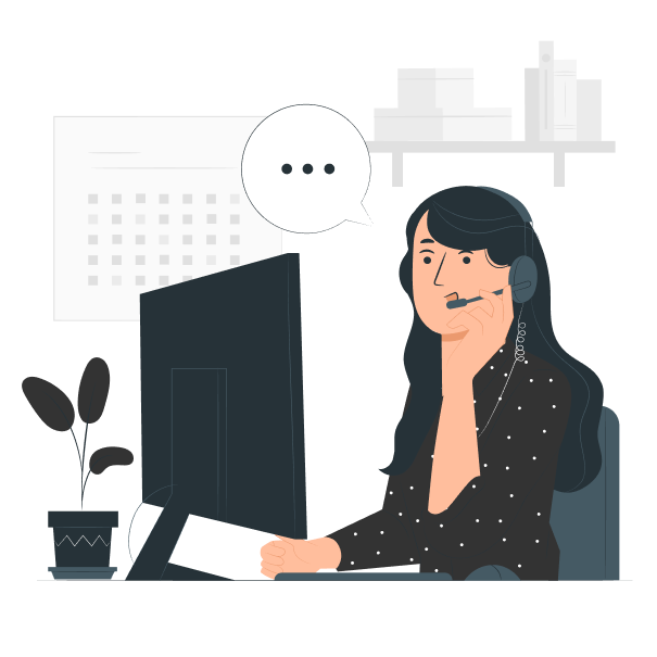 customer support agent on call